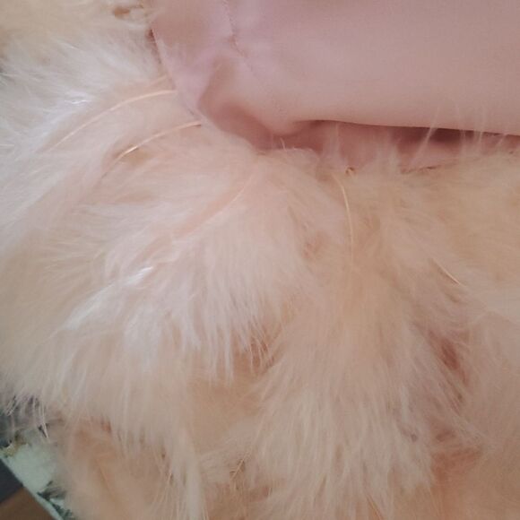 Lea & Viola Pink Dress with Feathers..Please Read - Picture 14 of 14